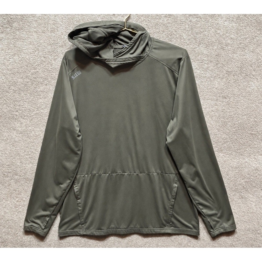 511 Tactical PT-R Forged Pullover Hoodie Mens Large Green Hooded Jacket Training